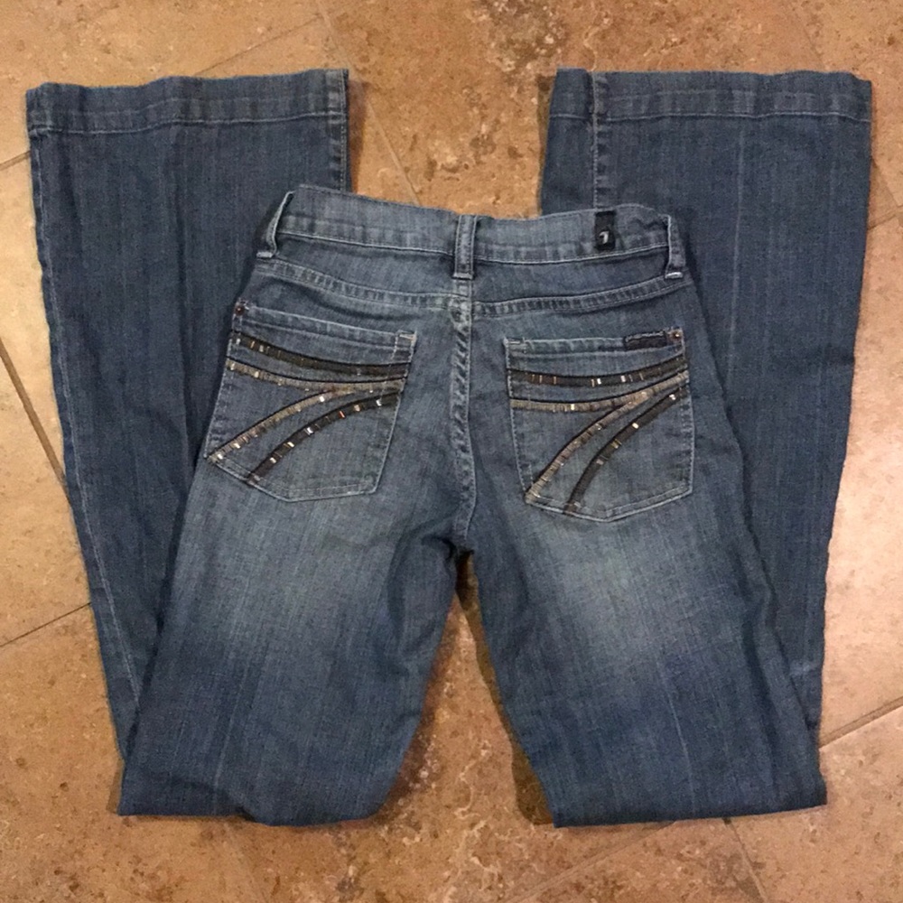 7 For All Mankind dojo flares 25x 34.5